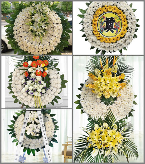 山东青岛即墨市大信镇小丁家村花圈速递